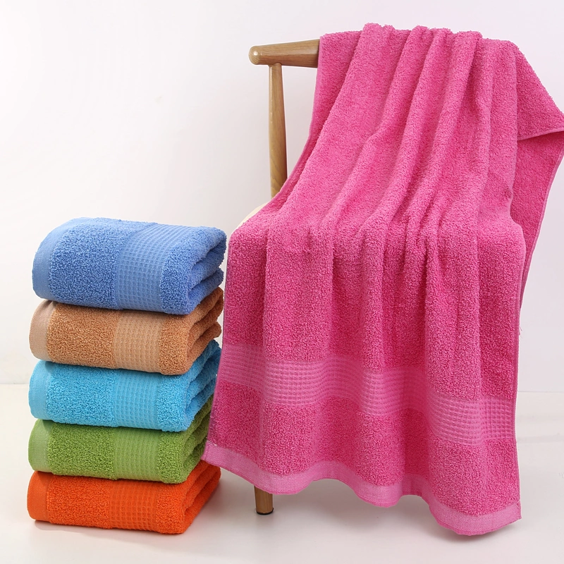 Lower Price Cotton Bath Towel 14s Low Twist Yarn Low MOQ Soft Customized for Home Bathroom