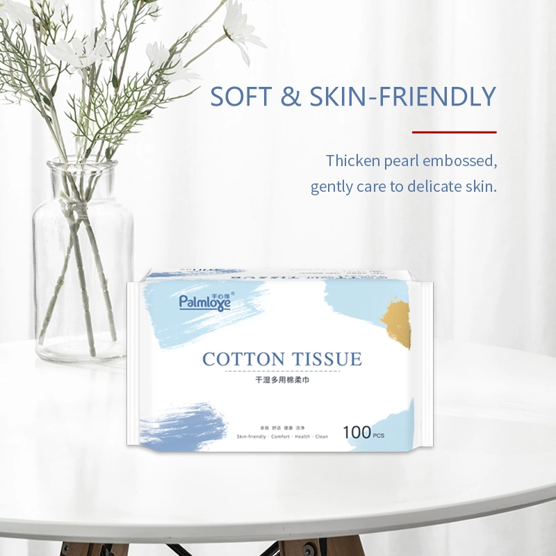 Disposable Facial Cotton Soft Tissue Facial Cotton Dry Wipes Facial Towel Cotton Tissue