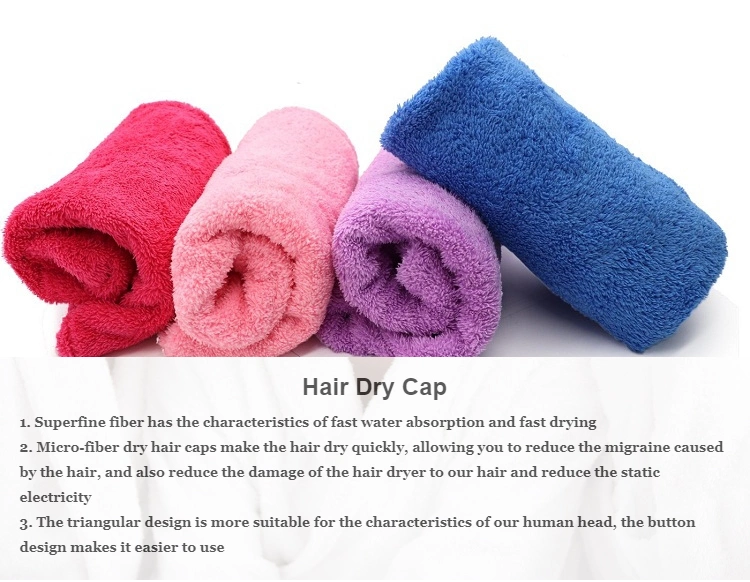 Large Ultra-Soft Hands-Free Hair Dry Towels, Fast Drying