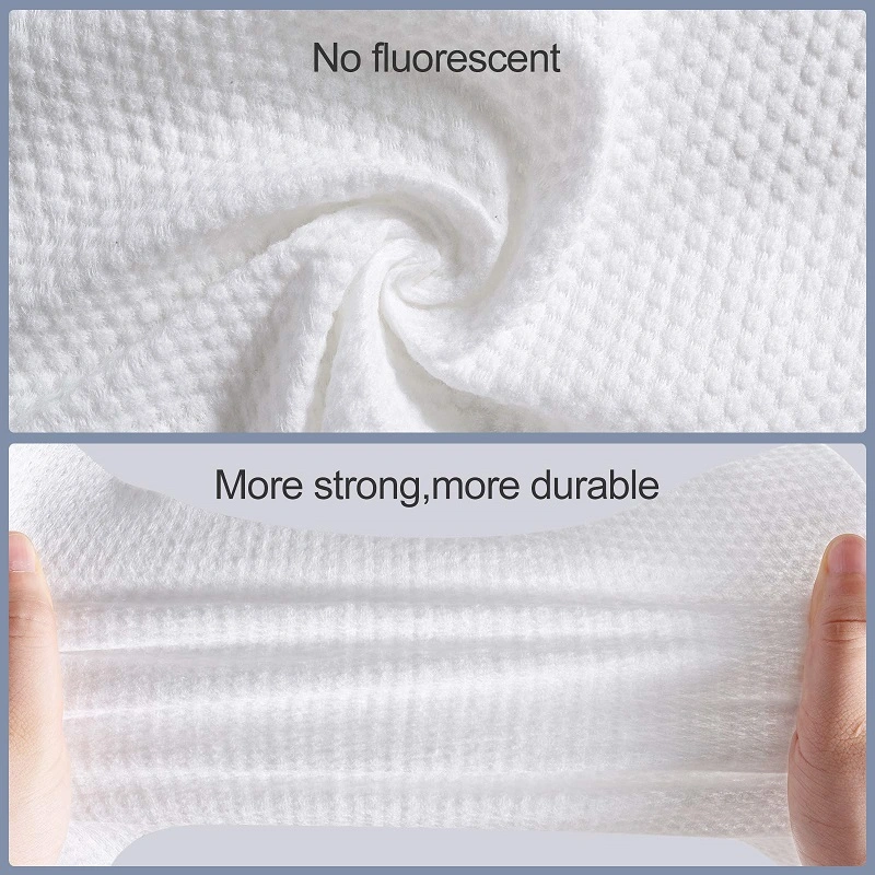 Multiuse 100% Organic Cotton Wet and Dry Non Woven Disposable Face Towel for Sensitive Skin