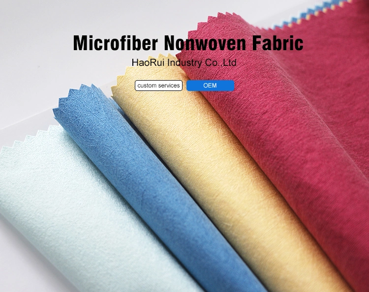 Dry &amp; Wet Wipe Material Microfiber Nonwoven Fabric Roll Wholesale