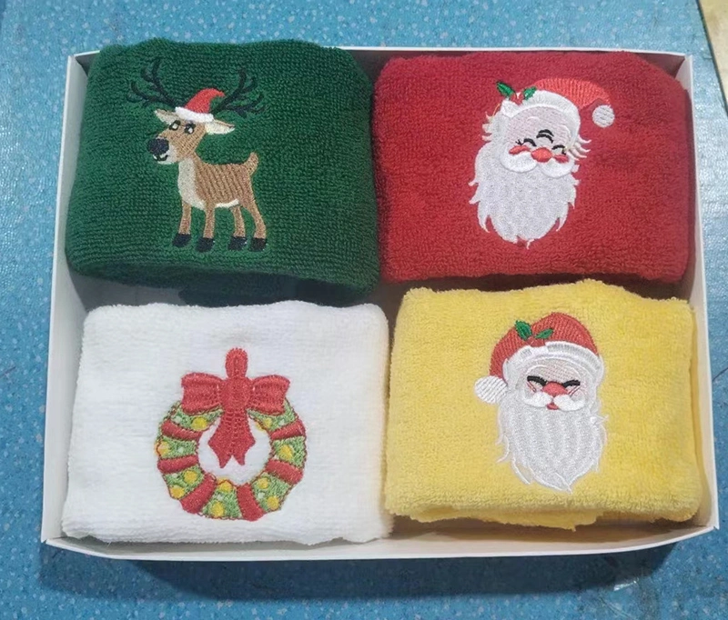 Christmas Face Towels and Luxury Serviettes Creative Merry Christmas Hand Towels