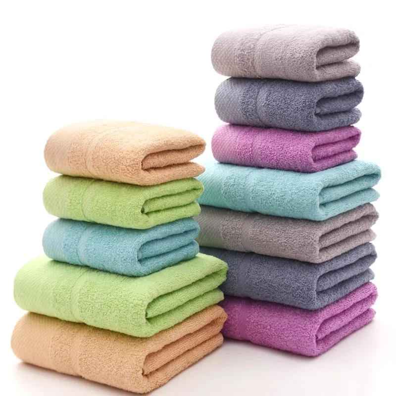 China Manufacturer Soft Cotton Towel Bath Towel with Logo Strong Water Absorbent Bath Towel