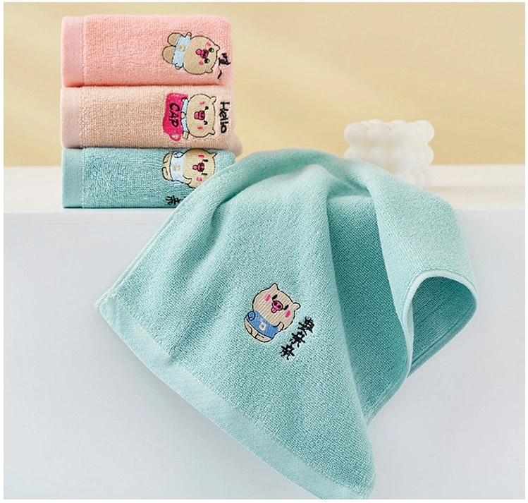 Face Towels Facial Wash Cloths Cotton Fabric Bath Towel Embroidery Logo Hand SPA Bath Towel