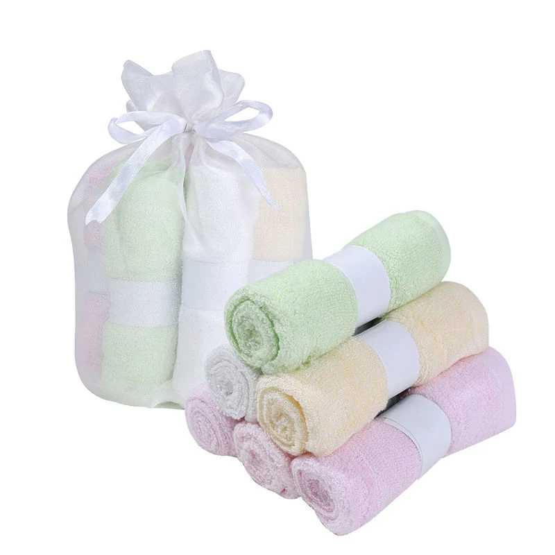 Organic Bamboo Terry Face Square Towel Make up Remover Pads Reusable Utra Absorbent Makeup Remove Cloth Towel
