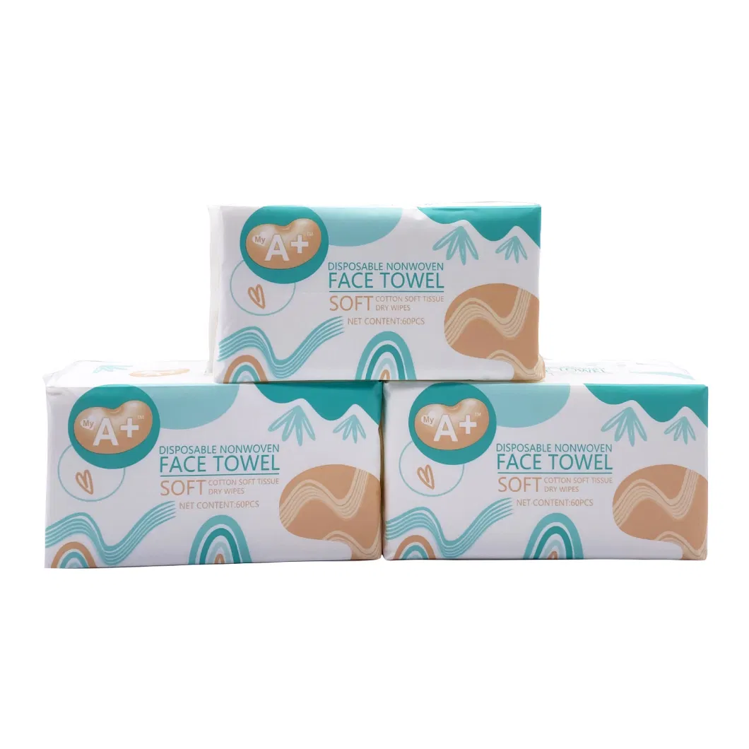 Soft Dry Wipes Pure Cotton Tissue for Baby Skin Care Manufacture Cleaning Baby Wet Towel Tissue Facial Tissue