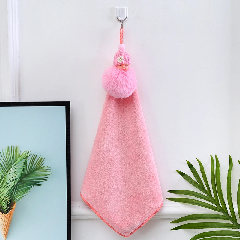 Soft Coral Fleece Hand Face Towel