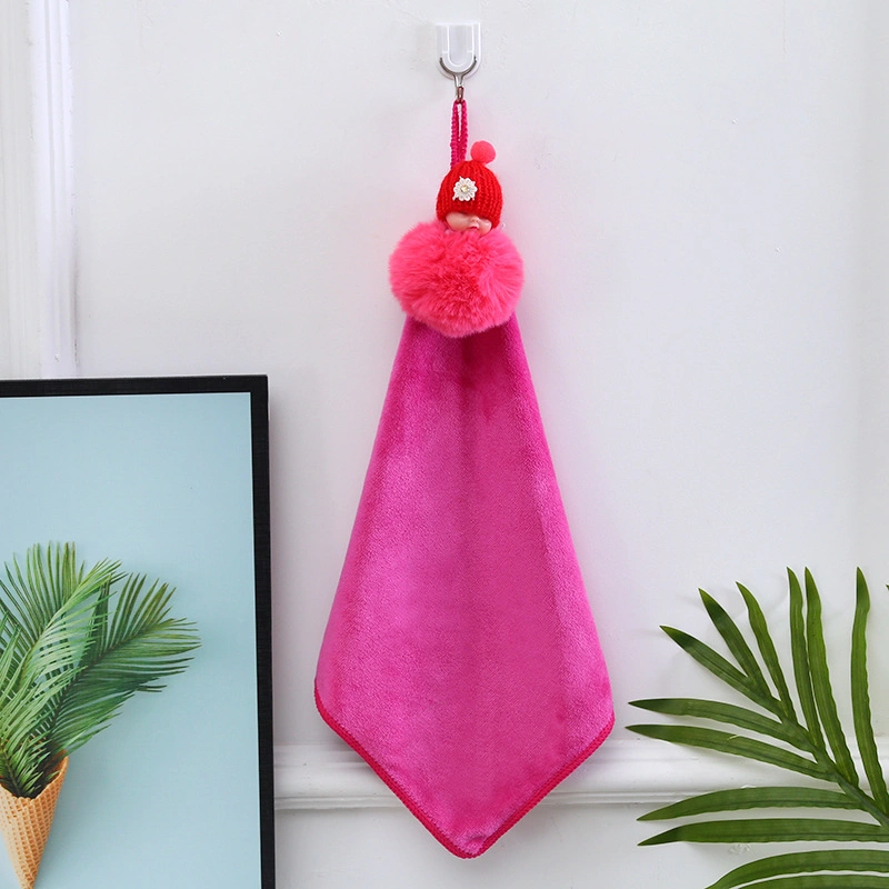 Soft Coral Fleece Hand Face Towel