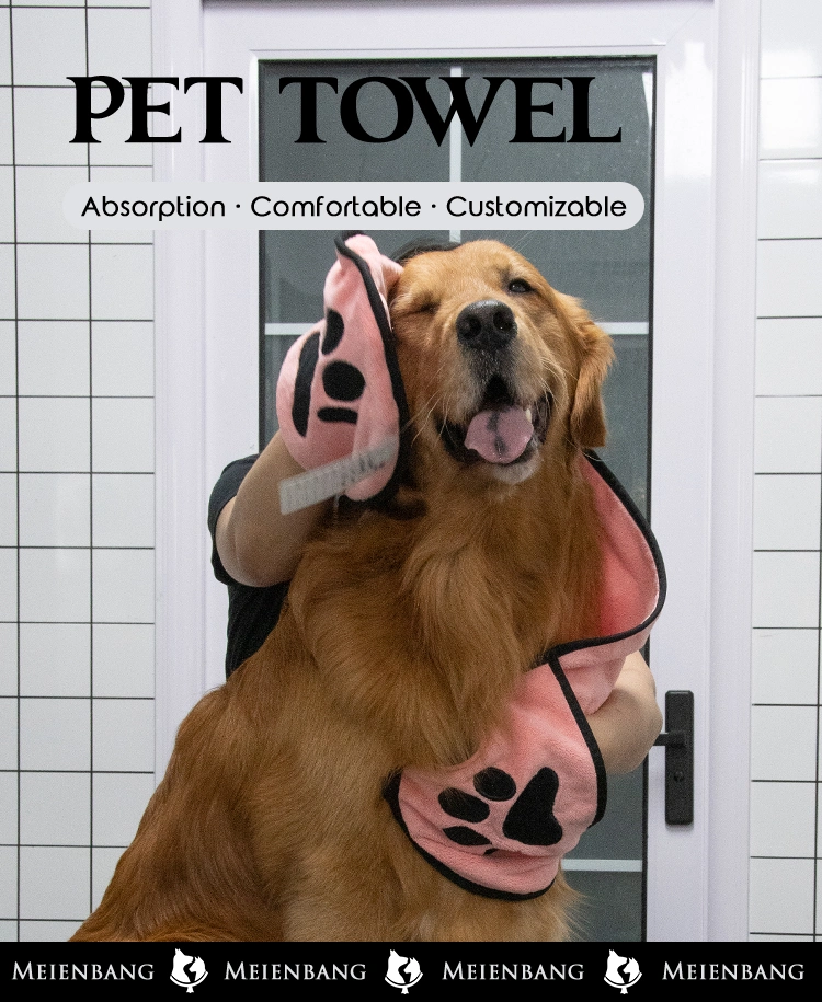 Microfiber Dog Towel Super Soft Pet Bath Towel Ultra Absorbent