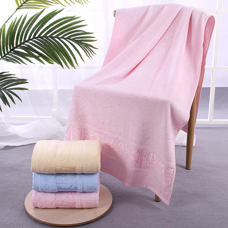 Bath Towel Couples Water Bamboo Charcoal Thickening Ultra Soft Fiber Towel Jacquard Bamboo Cotton Towel