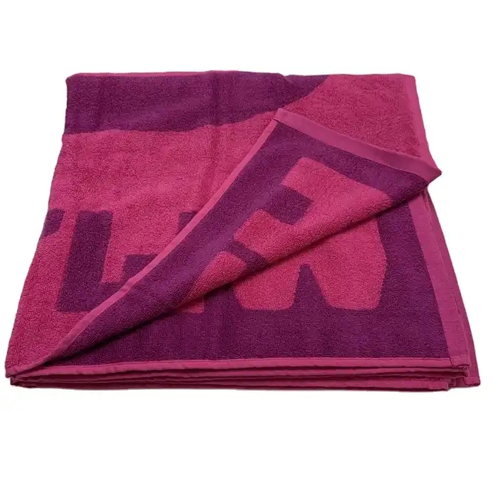 Personalised Custom 100% Cotton Jacquard Beach Towel with Logo