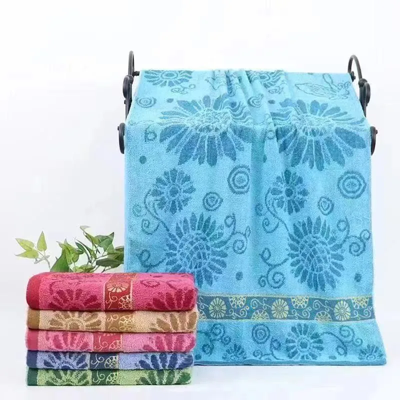 Soft Pool Towel Lightweight Bath Towel Large Size 100% Cotton Beach Towel Quick-Dry Oversized Bath Towel Terry Bath 100% Cotton Towel