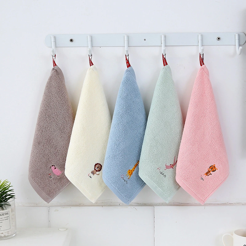 High Quality Small Square Bamboo Cotton Baby Handkerchief Gauze to Wash a Face Towel Little Towel