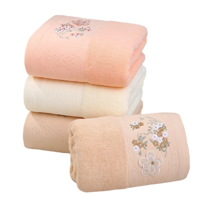 Custom Logo Bath Towel Adult Thick Cotton Bathroom Towel Soft Absorbent Hotel Custom Bath Towels