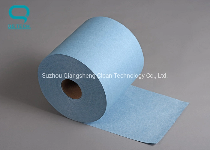 Industrial Cleaning Blue Pre-Cut Cleanroom Wipes Roll