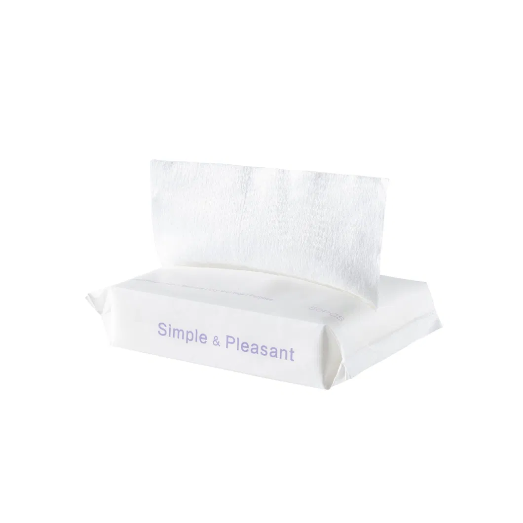 Disposable Face Cleaning and Dry and Wet Dual-Purpose Makeup Removal Beauty Soft Facial Towel Cotton