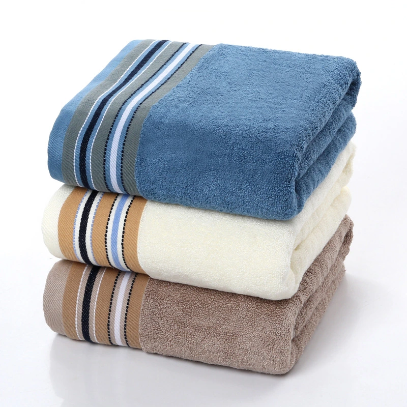 Bamboo Towel Soft and Absorbent Thick Solid Color Bath Towel 70*140cm Towel Factory