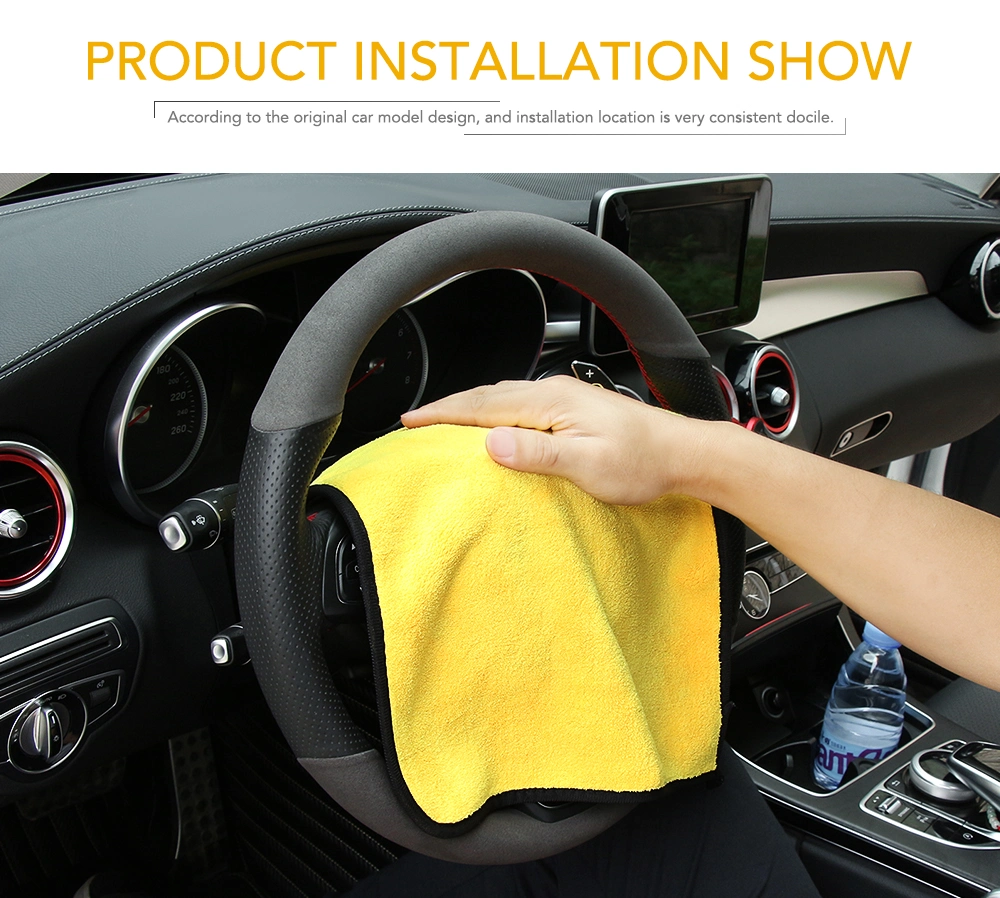 38X45cm 600GSM 800GSM 1000GSM Super Plush Orange and Grey Car Cleaning Microfiber Coral Velvet Towel