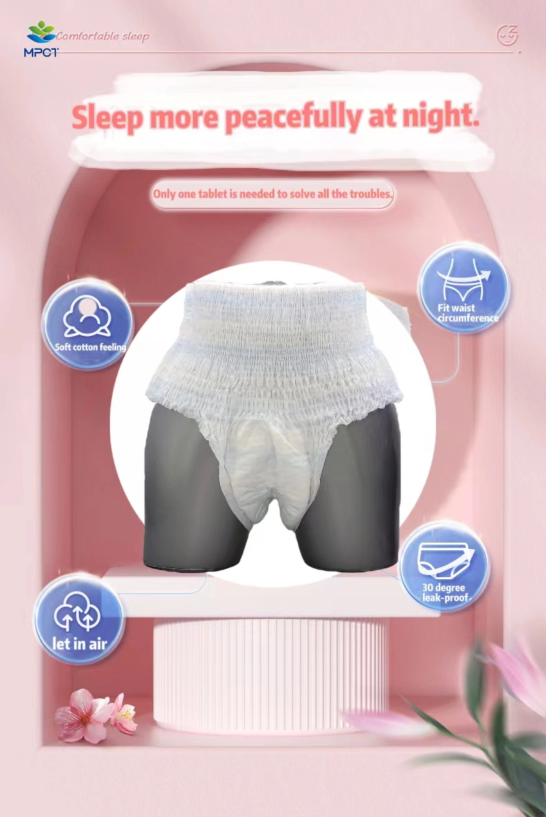 Japanese Sap Nappy Hospital Pant Type Brief Adult Baby Pull up Diaper Disposable Women Wearing in Bulk