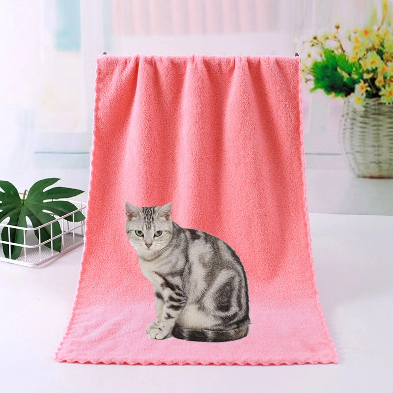 Soft Skin Friendly Microfiber Cat Pet Bath Cleaning Towel