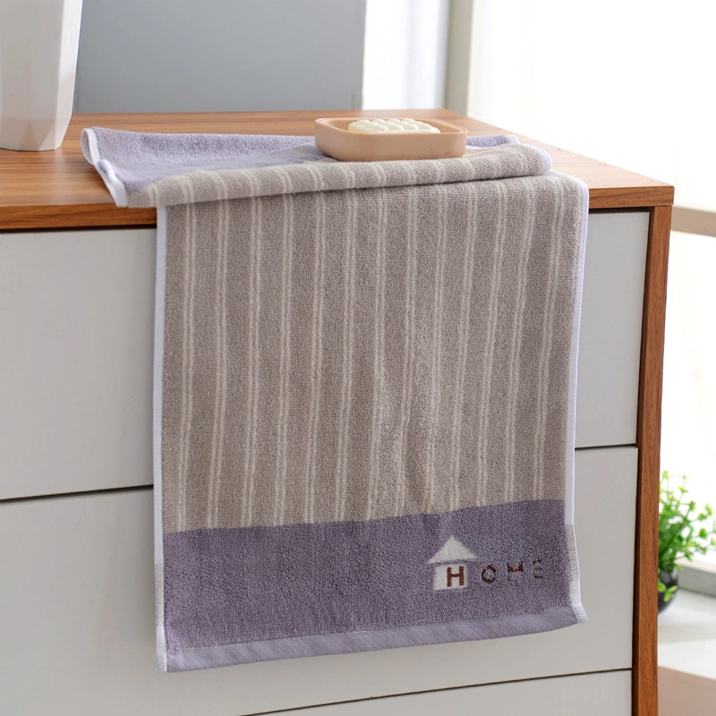 Small Antibacterial Towel Cotton Cleaning Jacquard Household Face Towel 100% Cotton Bath Towel