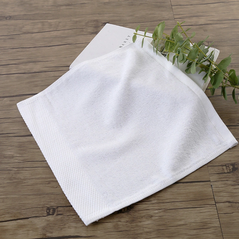 Cotton Cute Square Small White Hand Face Wash Towel