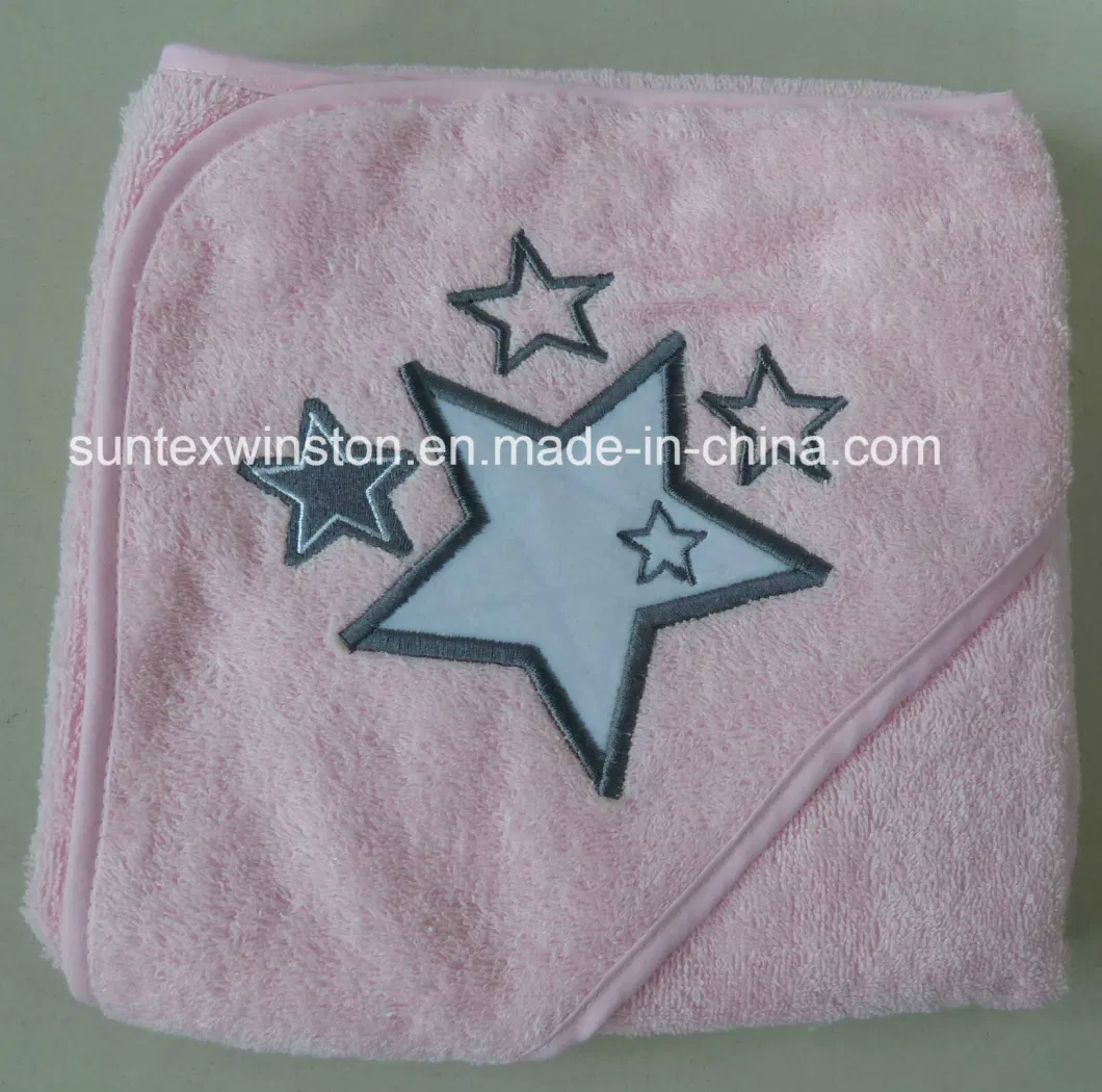 Knit Terry Fabric Ultra-Soft 100% Bamboo 70% Bamboo 30% Cotton Baby Hooded Towel Bath Towel