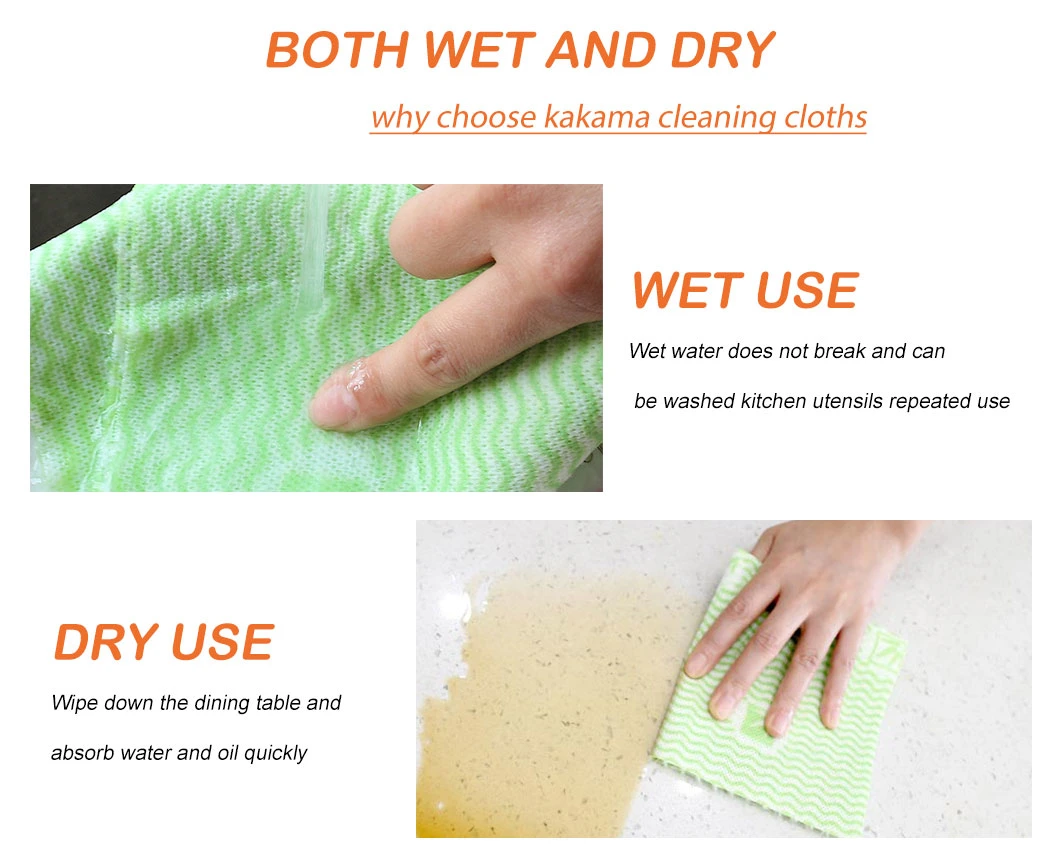 Double-Sided Strong Absorbent Soft Scouring Pad Kitchen Cleaning Dish Towel Dry and Wet Household Cleaning Cloth