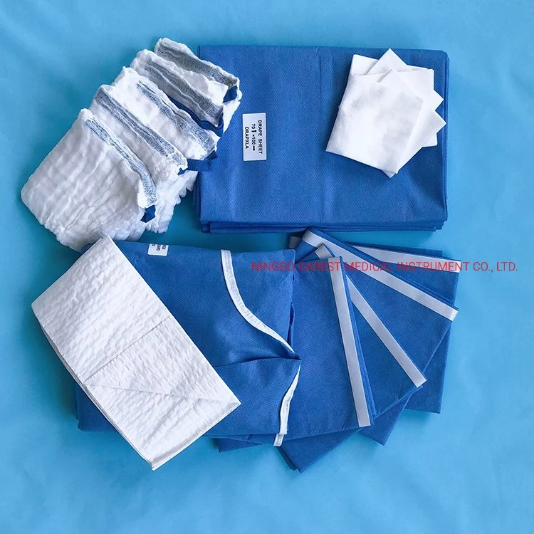 High Quality Sterile Surgical Angiography Operation Drape Pack /Basic Pack