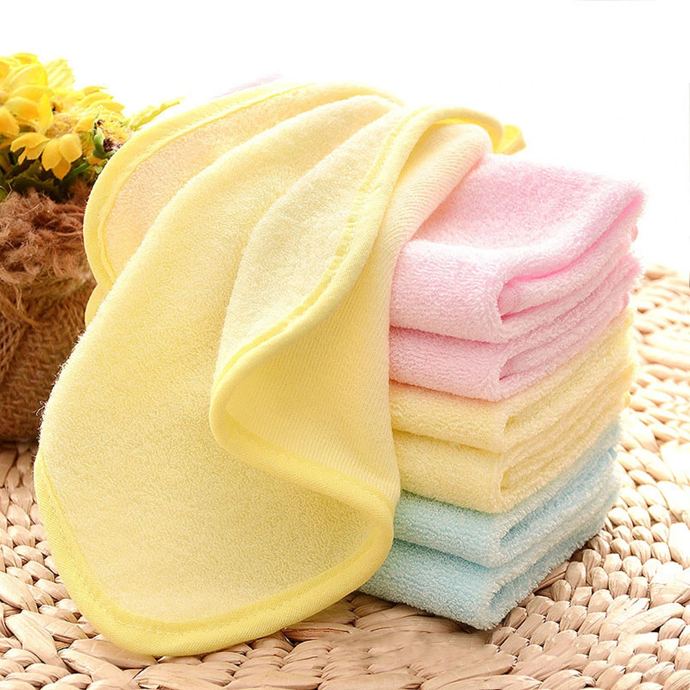 Super Soft Bamboo Fiber Wipe Sweat Saliva Cloth Kindergarten Small Handkerchief Square Bamboo Baby Face Towel