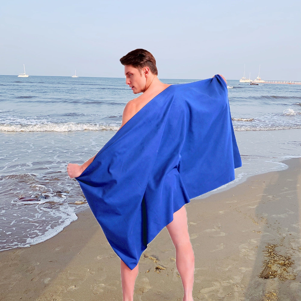 Microfiber High Low Pile Fleece Drying Beach Fabric Outdoor Sports Bath Towels