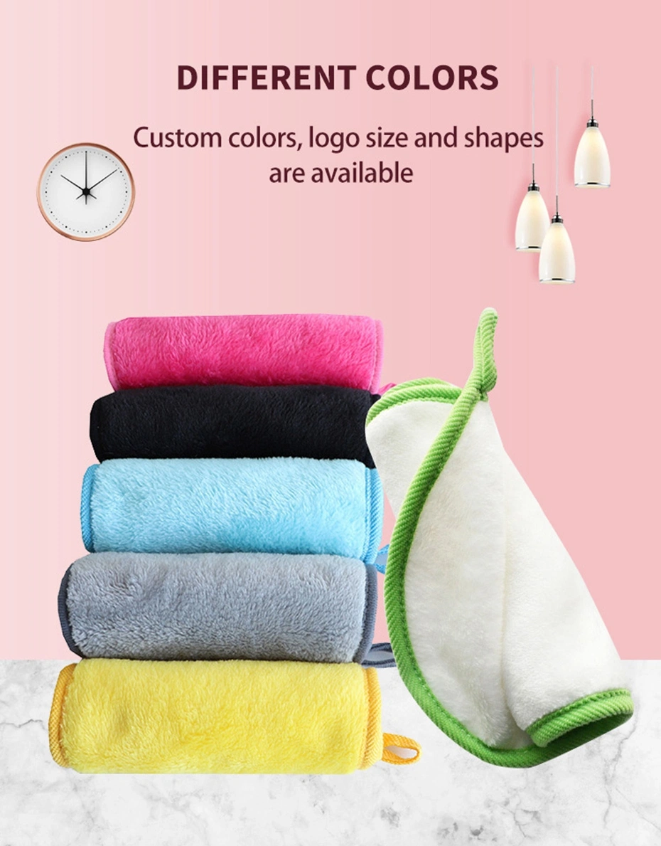 Custom Logo Micro Fiber Terry Makeup Remover Towels