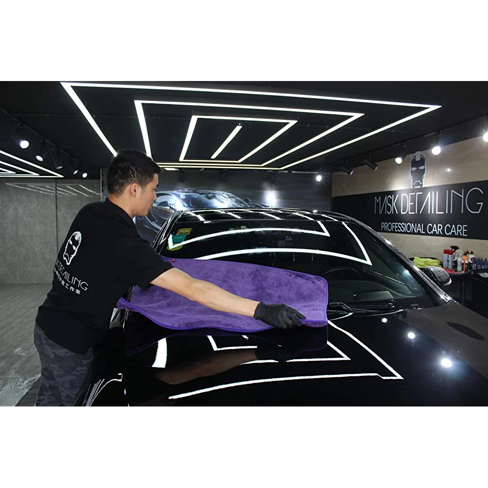 Super Plush 40X40cm 1200GSM Microfibre Auto Detailing Towel