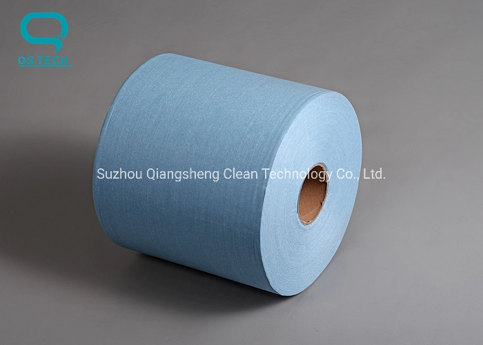 Industrial Cleaning Blue Pre-Cut Cleanroom Wipes Roll