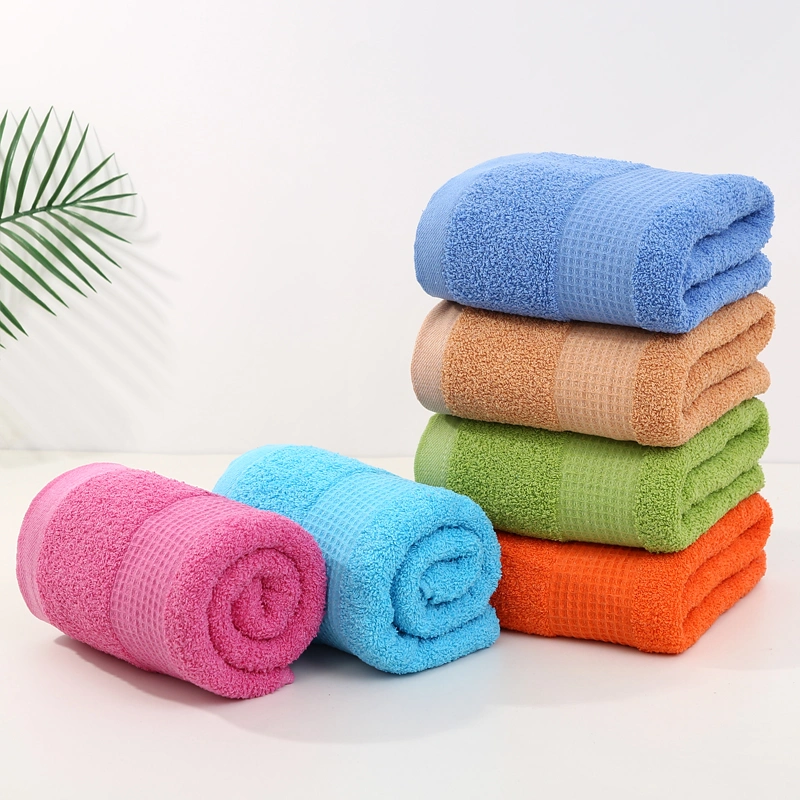 Lower Price Cotton Bath Towel 14s Low Twist Yarn Low MOQ Soft Customized for Home Bathroom