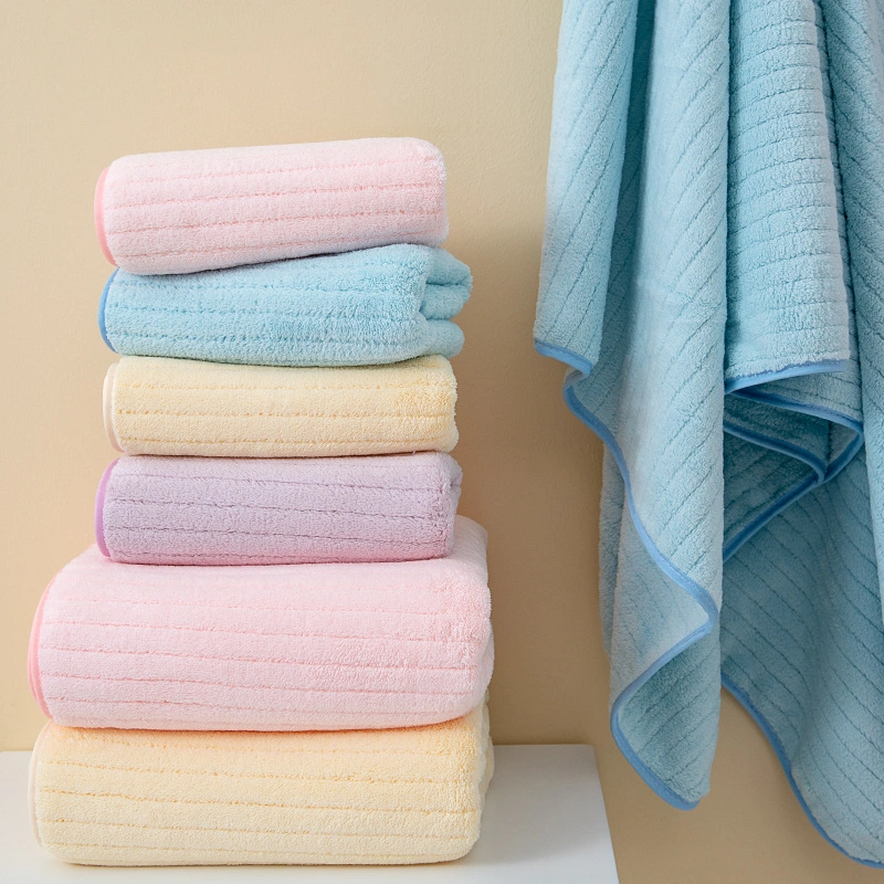 100% Cotton Shower Bath Towel for Adults High Absorbent Home Hotel Pure Thick Towels