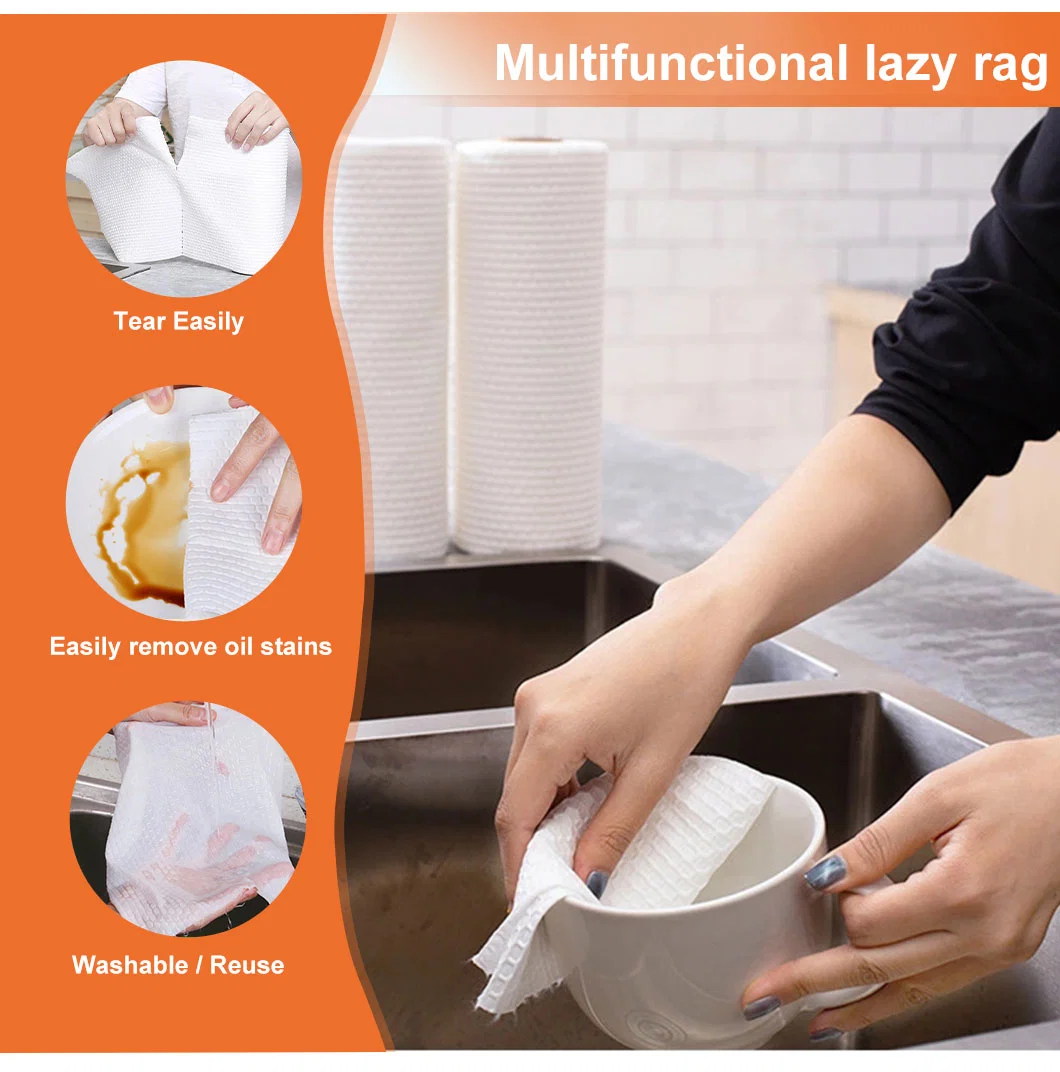 Disposable Household All Purpose Dry and Wet Cleaning Cloths Kitchen Dishcloth