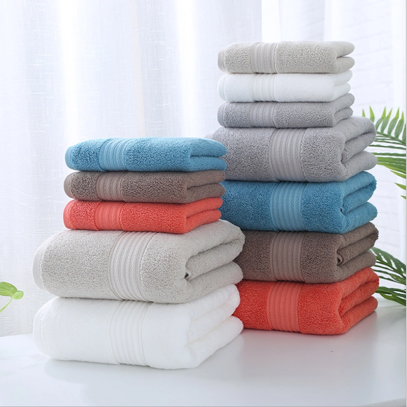 Soft 100% Cotton Absorbent Terry Luxury Shower Hand Bath Towel