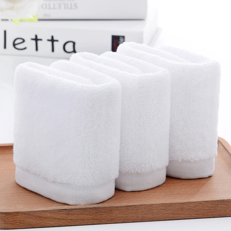 Cotton Cute Square Small White Hand Face Wash Towel