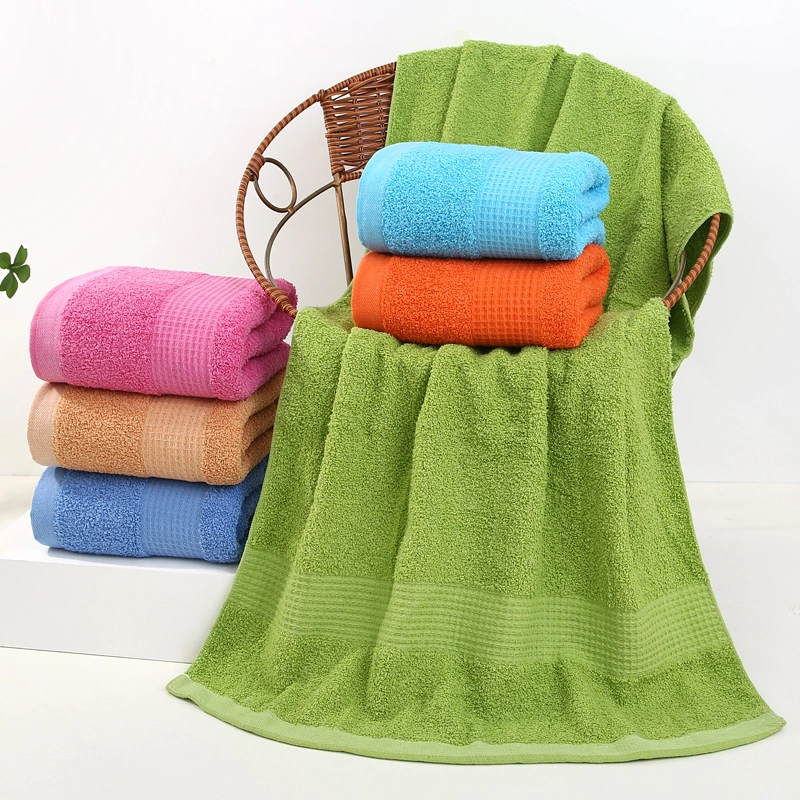 Lower Price Cotton Bath Towel 14s Low Twist Yarn Low MOQ Soft Customized for Home Bathroom