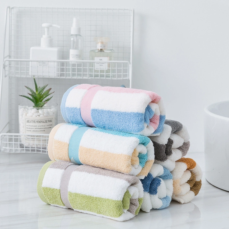 High Quality Luxury 100 Cotton Towel Set Jacquard Satin 3 in 1 Face Towel Hotel Bath Towel