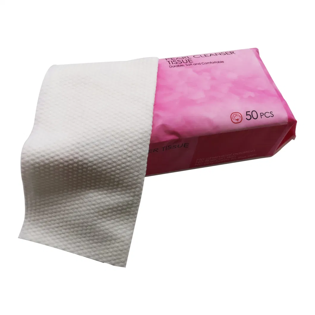Wholesale Non-Woven Fabric Cotton Soft Facial Tissue Wet and Dry Disposable Face Towel
