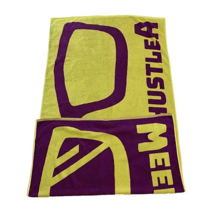 Personalised Custom 100% Cotton Jacquard Beach Towel with Logo