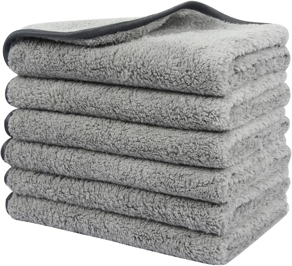 600GSM Super Absorbent Reusable Plush Thickened Microfiber Auto Detailing Towels