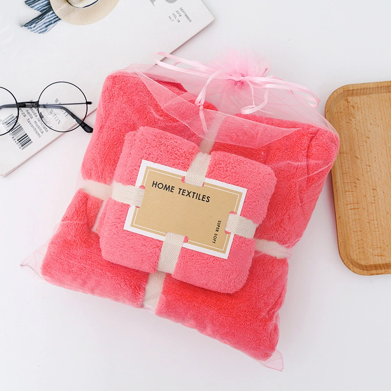 Personalised Quick Dry Strong Water Absorbent Coral Velvet Sport Bath Towel Set