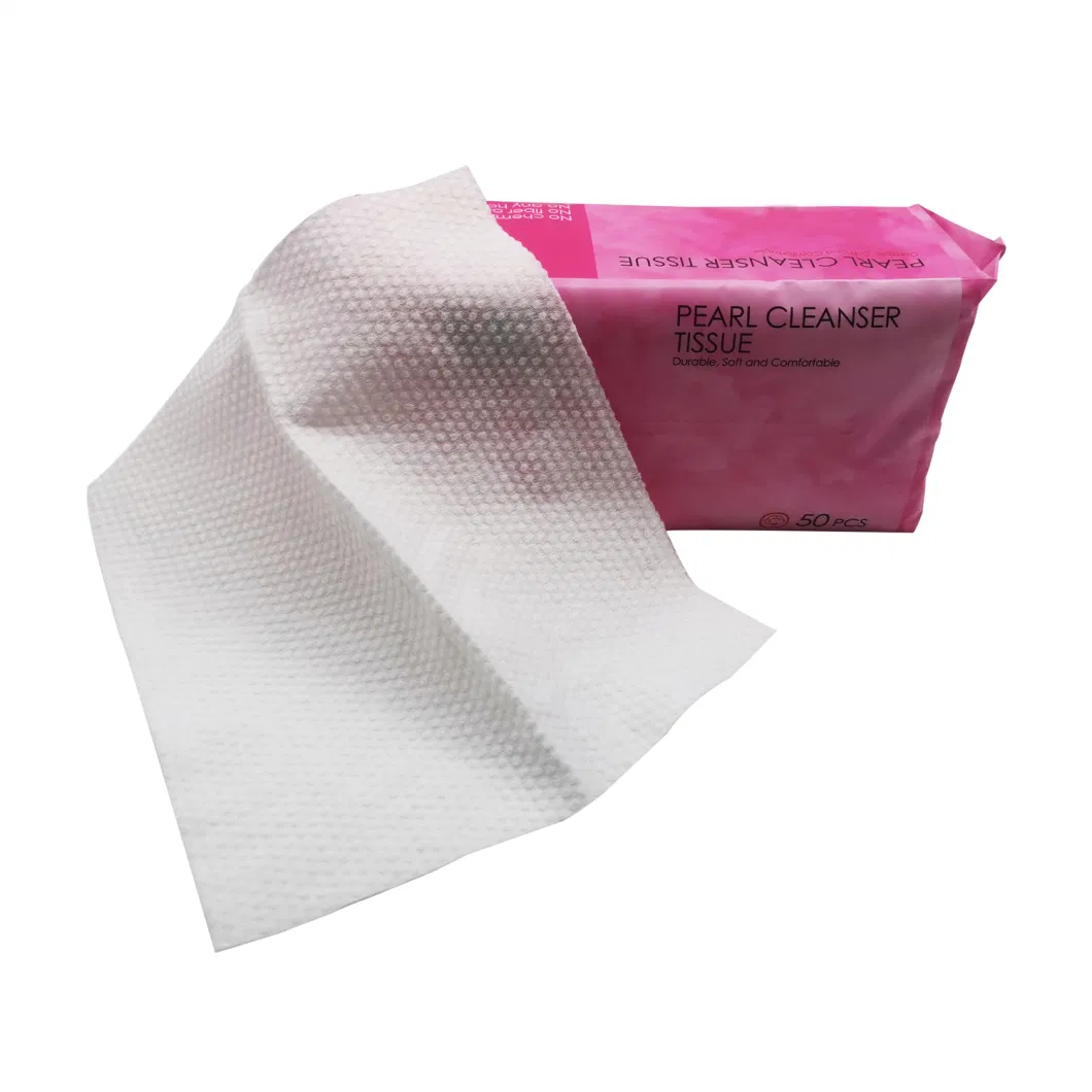 Wholesale Non-Woven Fabric Cotton Soft Facial Tissue Wet and Dry Disposable Face Towel
