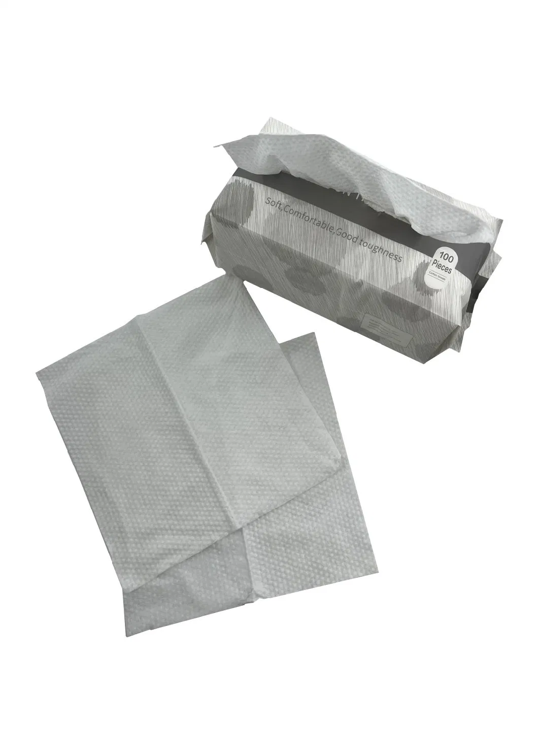 Disposable Soft Double-Sided Wholesale 100% Cotton Soft Facial Tissue Face Towel Cotton Face Towel