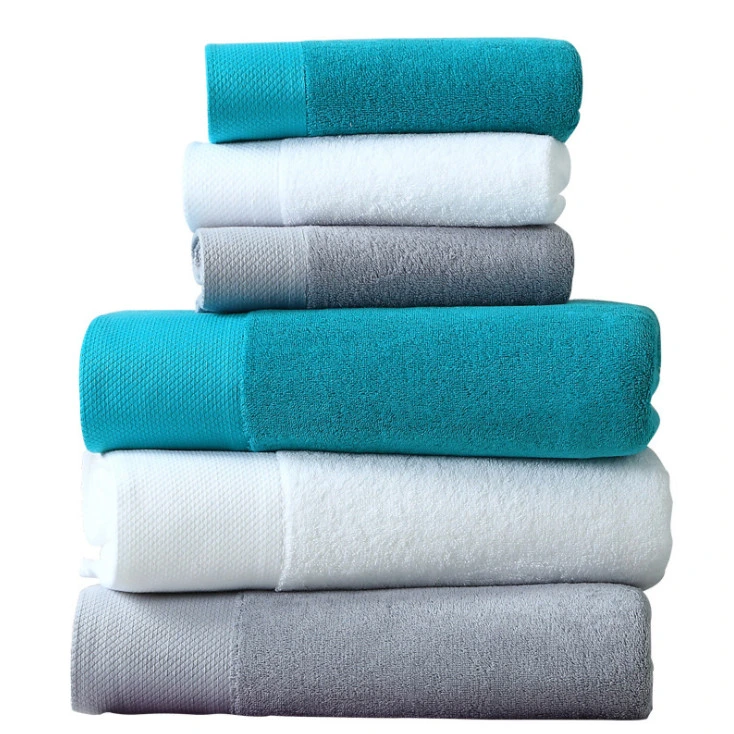 Soft Antibacterial 33X33cm Organic Pure Cotton 100% Face Towel with Logo