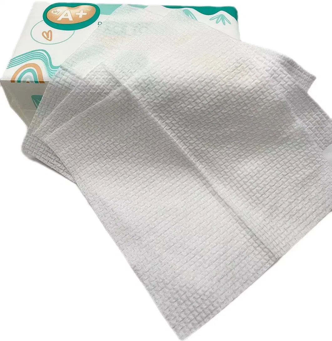 20*20cm Customized Factory Spunlace Nonwoven Cotton Tissue Organic Cotton Towel Baby Facial Tissue for Sensitive Skin Face Clean