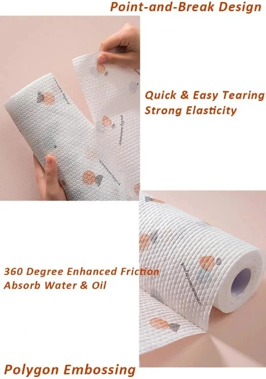 Lazy Rag Dry and Wet Household Cleaning Kitchen Supplies Disposable Dish Cloth for Household